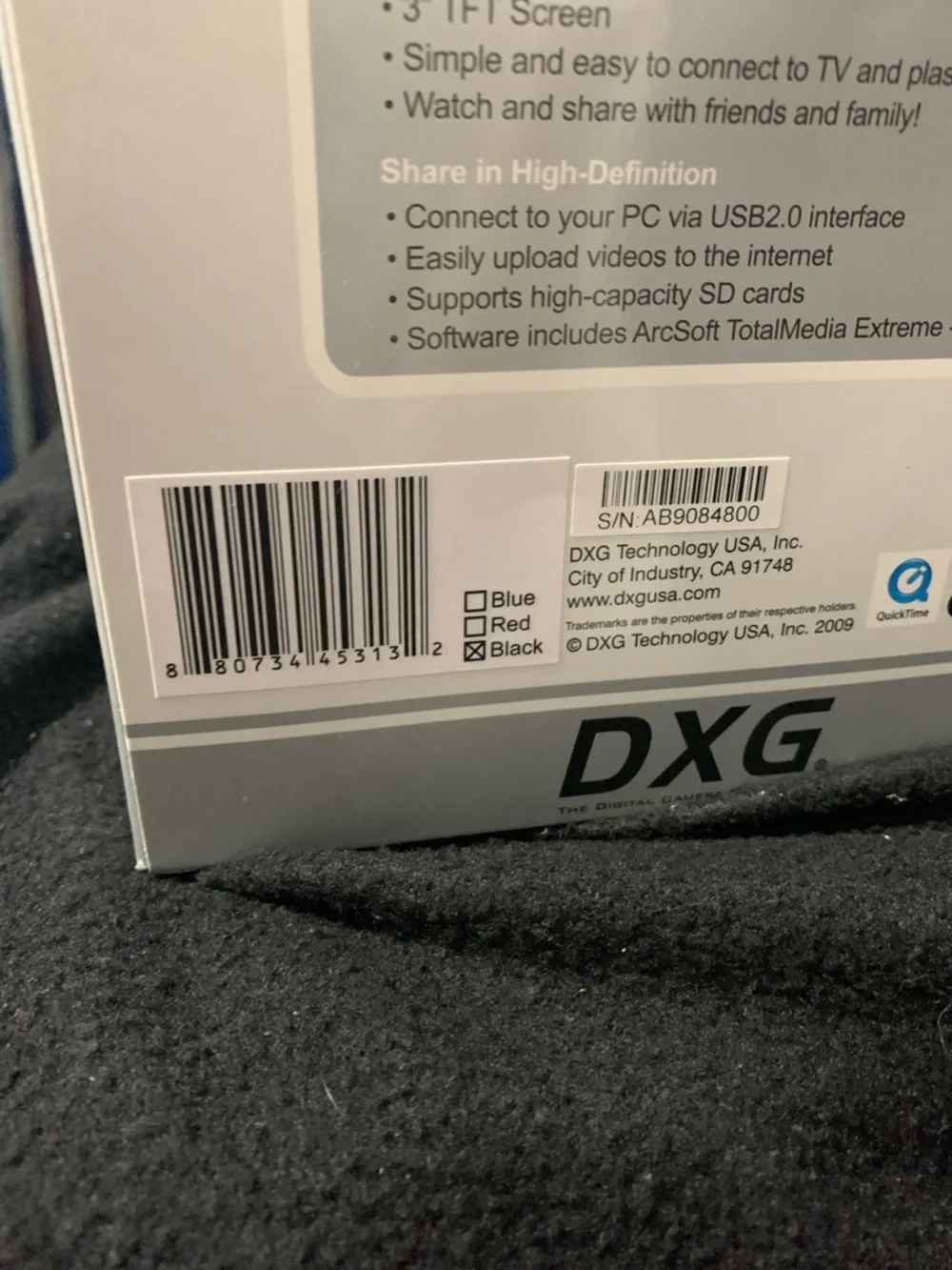 DXG-531V 720p HD Camcorder Luxe Collection Plaid NEW in Box w/ Case SD Card